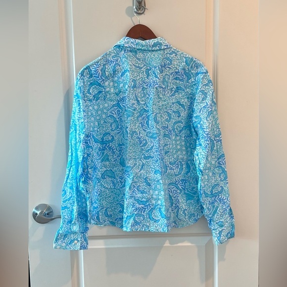 Lilly Pulitzer Women's Coralynn Button-Down - Picture 10 of 16